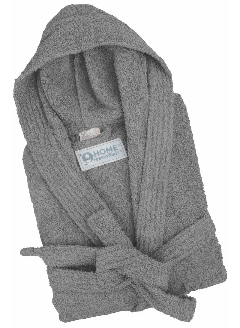 Home Essentials رداء حمام بغطاء رأس للجنسين من Bliss Casa - 100% قطن، فائق النعومة، عالي الامتصاص للنساء والرجال - مثالي للاستخدام اليومي، للجنسين والبالغين - Image 1